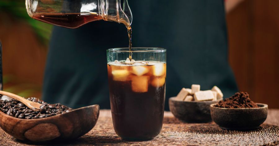  Prepare a refreshing cold brew overnight, perfect for a smooth, chilled caffeine fix the next day.