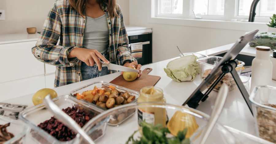  Indulge in low-budget self-care by cooking a simple, comforting meal using ingredients already in your pantry.