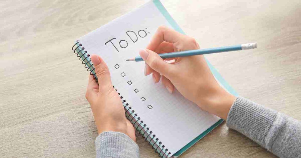 A structured to-do list keeps tasks organized and reduces overwhelm