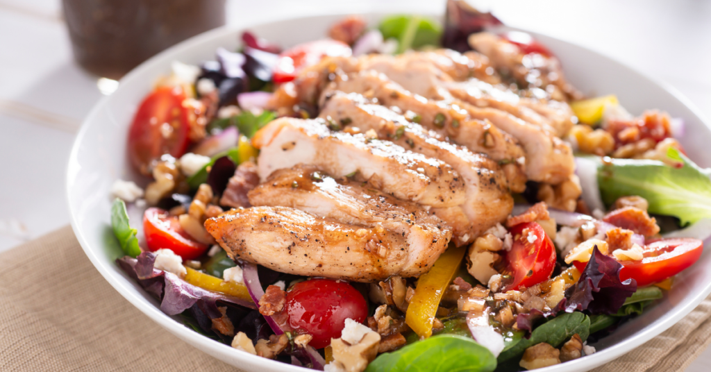 Light, creamy, and protein-rich, this Greek Yogurt Chicken Salad is a refreshing option for quick and healthy 15-minute lunches.