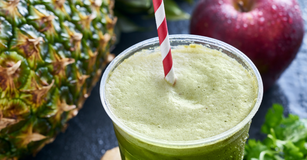 A tropical matcha recipe with pineapple juice that celebrates small victories with a fruity twist.